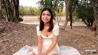 Real Teens - Cute 19 Domain Ancient Latina Shoots Her First Porn