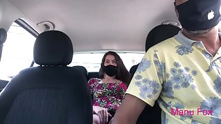 I teased the uber serving-girl until he made me come